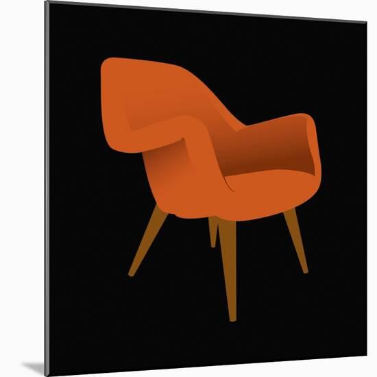 Mid Century Chair II-Sloane Addison ?-Mounted Art Print