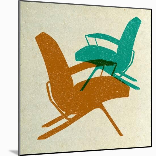 Mid Century Chairs Design I-Anita Nilsson-Mounted Art Print