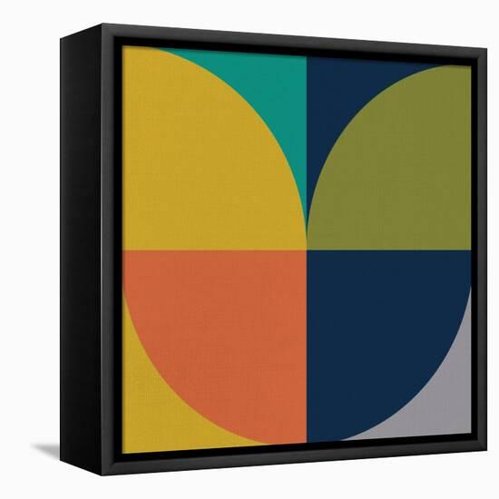 Mid Century Decorative Geometry II-Eline Isaksen-Framed Stretched Canvas