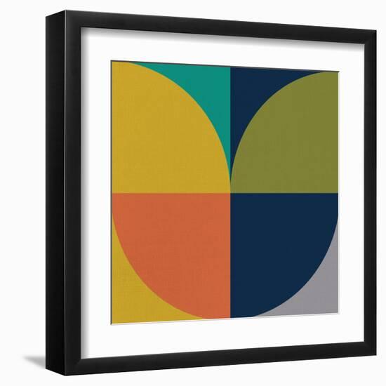 Mid Century Decorative Geometry II-Eline Isaksen-Framed Art Print