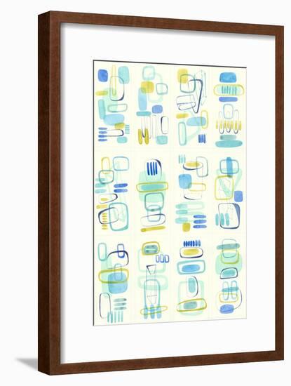 Mid Century Exploration II-Nikki Galapon-Framed Art Print