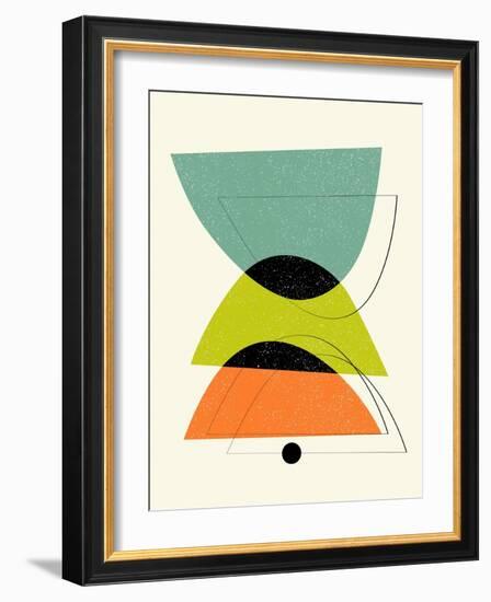 Mid Century Floating Bowls IV-Eline Isaksen-Framed Art Print