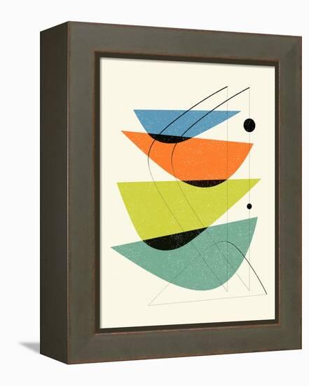 Mid Century Floating Bowls V-Eline Isaksen-Framed Stretched Canvas