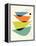 Mid Century Floating Bowls V-Eline Isaksen-Framed Stretched Canvas