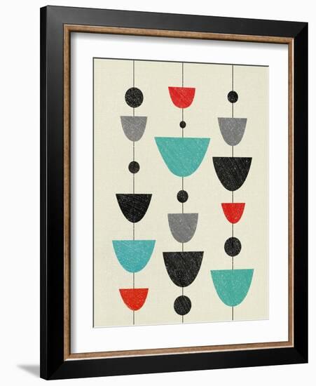 Mid Century Floating Ornament II-Eline Isaksen-Framed Art Print