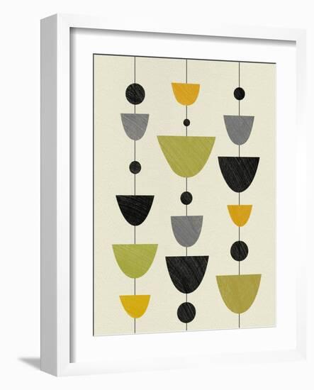 Mid Century Floating Ornament-Eline Isaksen-Framed Art Print