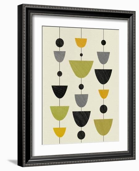 Mid Century Floating Ornament-Eline Isaksen-Framed Art Print