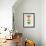 Mid Century Floating Shapes I-Eline Isaksen-Framed Art Print displayed on a wall