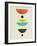 Mid Century Floating Shapes I-Eline Isaksen-Framed Art Print