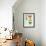 Mid Century Floating Shapes III-Eline Isaksen-Framed Art Print displayed on a wall