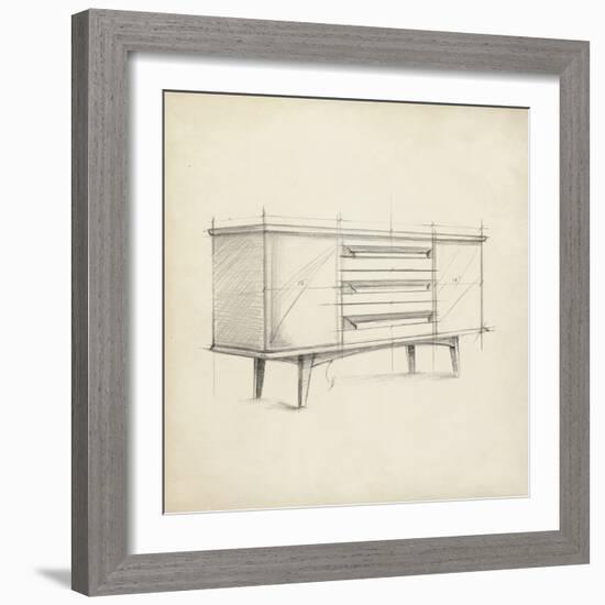 Mid Century Furniture Design V-Ethan Harper-Framed Art Print