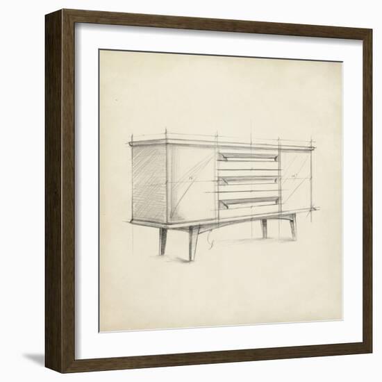 Mid Century Furniture Design V-Ethan Harper-Framed Art Print