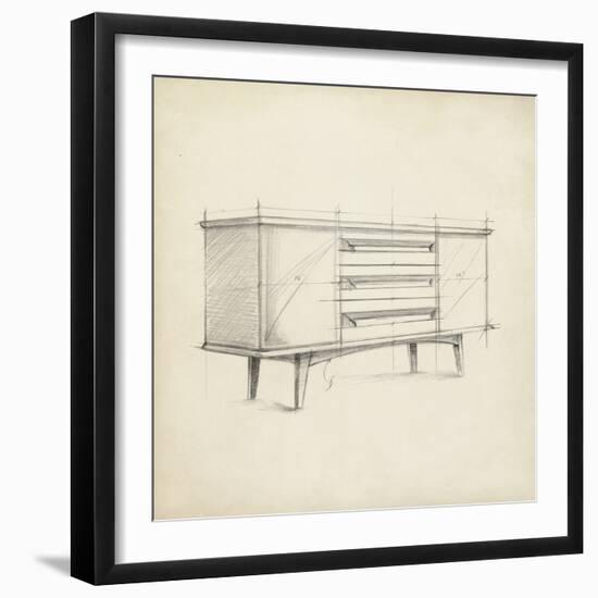 Mid Century Furniture Design V-Ethan Harper-Framed Art Print