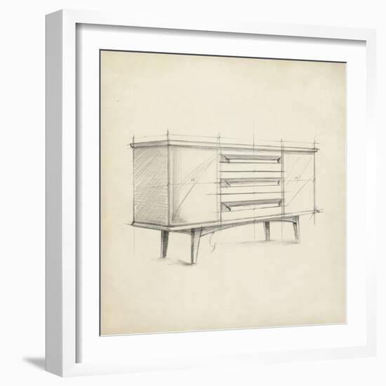 Mid Century Furniture Design V-Ethan Harper-Framed Art Print