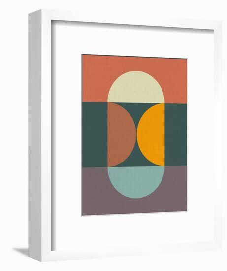 Mid Century Geometric Art I-Eline Isaksen-Framed Art Print