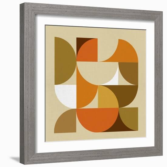 Mid Century Geometric Collage I-Eline Isaksen-Framed Premium Giclee Print