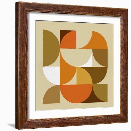 Mid Century Geometric Collage I-Eline Isaksen-Framed Premium Giclee Print