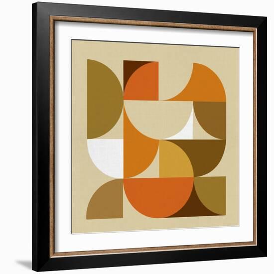 Mid Century Geometric Collage I-Eline Isaksen-Framed Premium Giclee Print