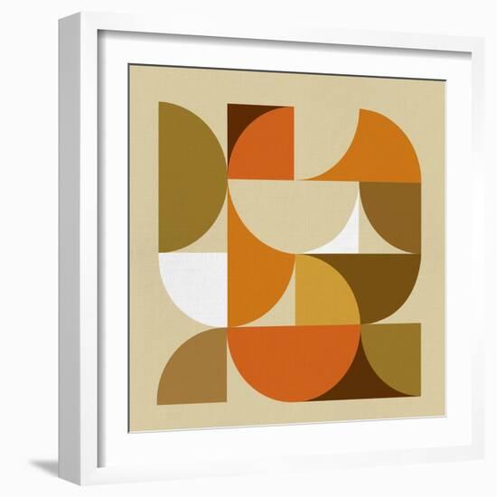 Mid Century Geometric Collage I-Eline Isaksen-Framed Premium Giclee Print