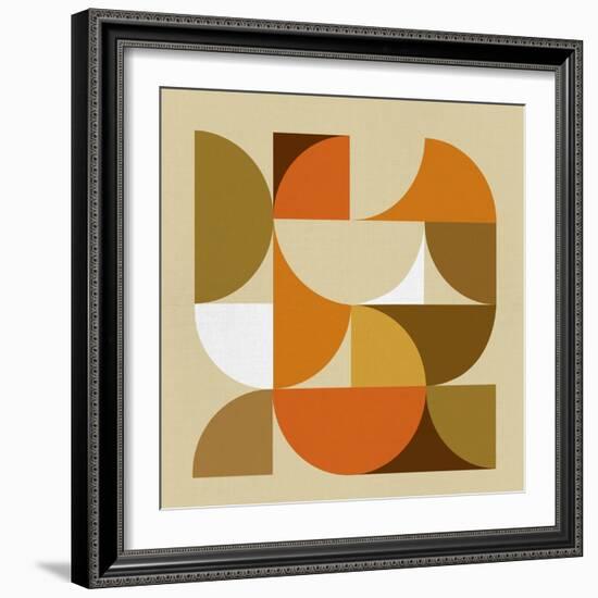 Mid Century Geometric Collage I-Eline Isaksen-Framed Premium Giclee Print