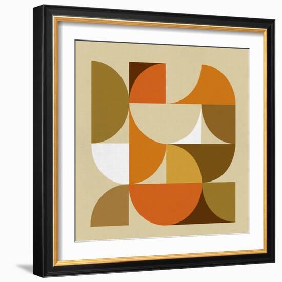 Mid Century Geometric Collage I-Eline Isaksen-Framed Premium Giclee Print