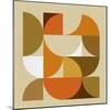 Mid Century Geometric Collage I-Eline Isaksen-Mounted Art Print