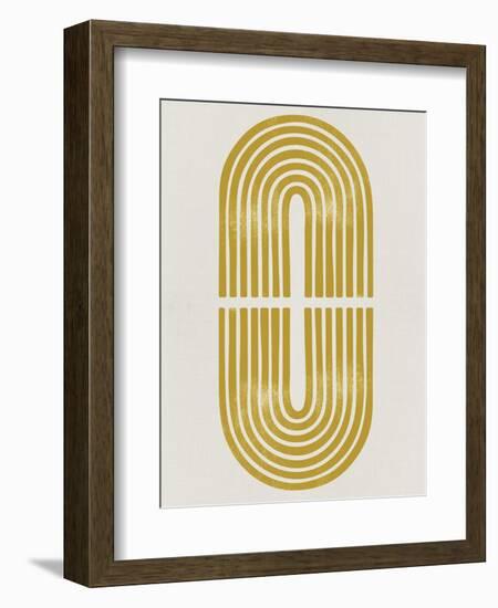 Mid Century Gold Shape-Eline Isaksen-Framed Art Print