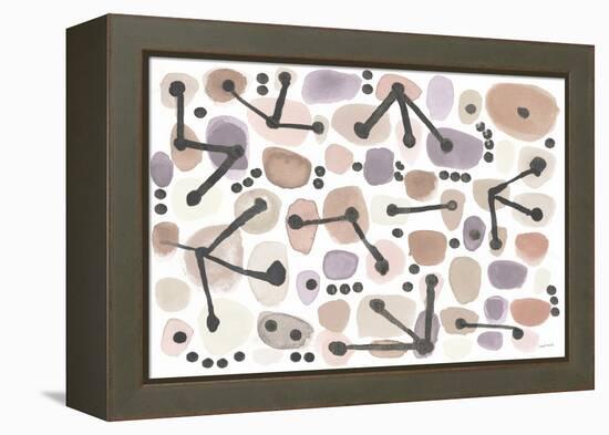 Mid Century I Blush-Cheryl Warrick-Framed Stretched Canvas