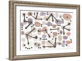 Mid Century I Blush-Cheryl Warrick-Framed Art Print