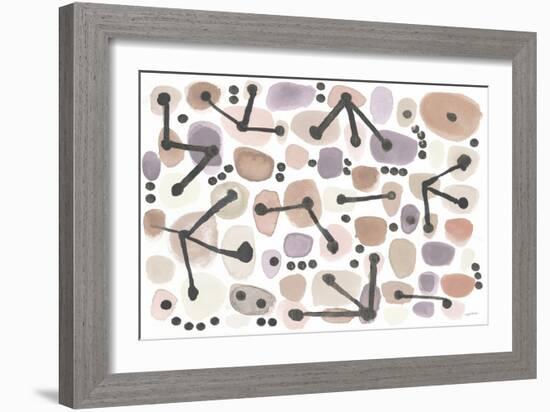 Mid Century I Blush-Cheryl Warrick-Framed Art Print