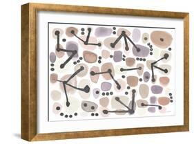 Mid Century I Blush-Cheryl Warrick-Framed Art Print