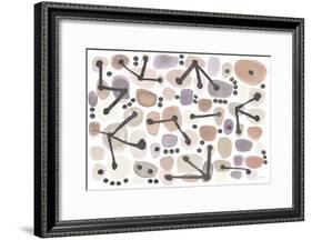 Mid Century I Blush-Cheryl Warrick-Framed Art Print