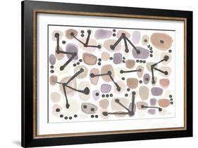 Mid Century I Blush-Cheryl Warrick-Framed Art Print