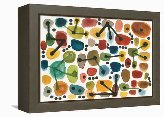 Mid Century I-Cheryl Warrick-Framed Stretched Canvas