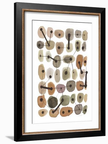 Mid Century II Warm Neutral Vertical-Cheryl Warrick-Framed Photographic Print