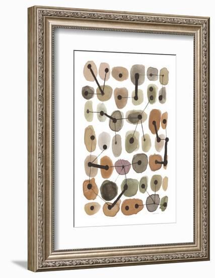 Mid Century II Warm Neutral Vertical-Cheryl Warrick-Framed Photographic Print