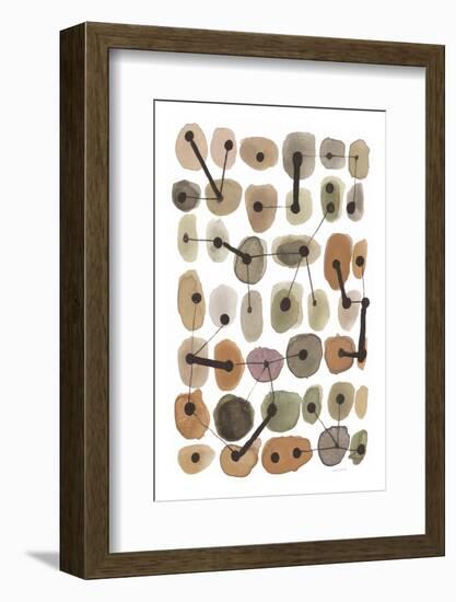 Mid Century II Warm Neutral Vertical-Cheryl Warrick-Framed Photographic Print