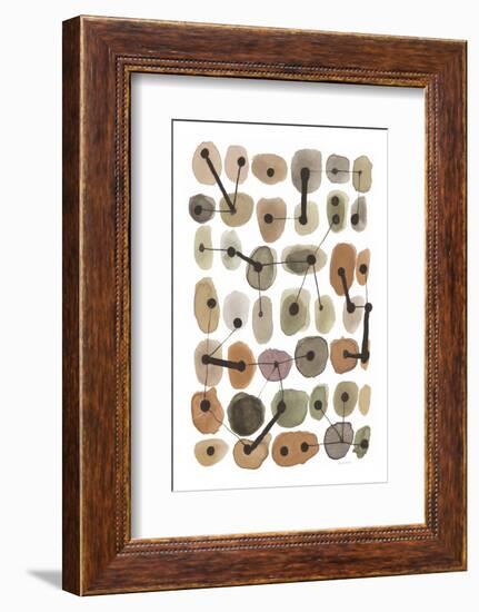 Mid Century II Warm Neutral Vertical-Cheryl Warrick-Framed Photographic Print