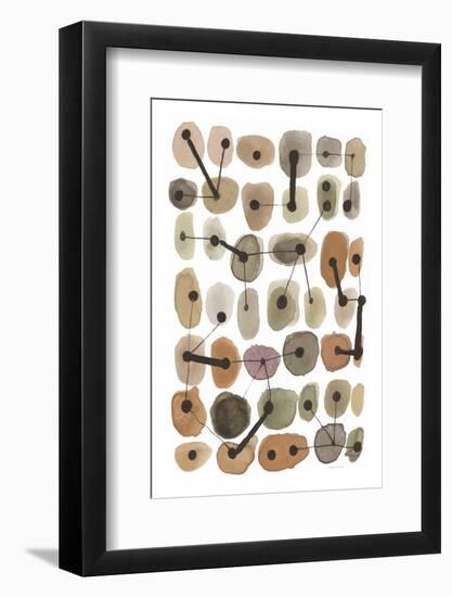 Mid Century II Warm Neutral Vertical-Cheryl Warrick-Framed Photographic Print