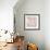 Mid Century IV Blush-Cheryl Warrick-Framed Art Print displayed on a wall