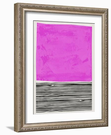 Mid Century Magenta Study-Eline Isaksen-Framed Art Print