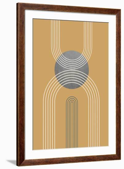 Mid Century Minimalist Boho 2-Urban Epiphany-Framed Art Print