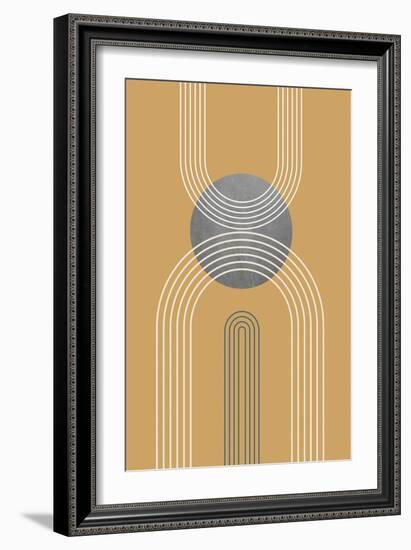 Mid Century Minimalist Boho 2-Urban Epiphany-Framed Art Print