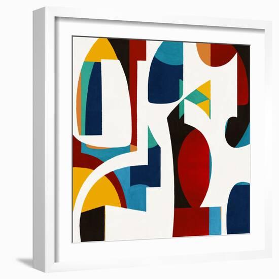 Mid Century Mix Colors, 2024-David Moore-Framed Art Print