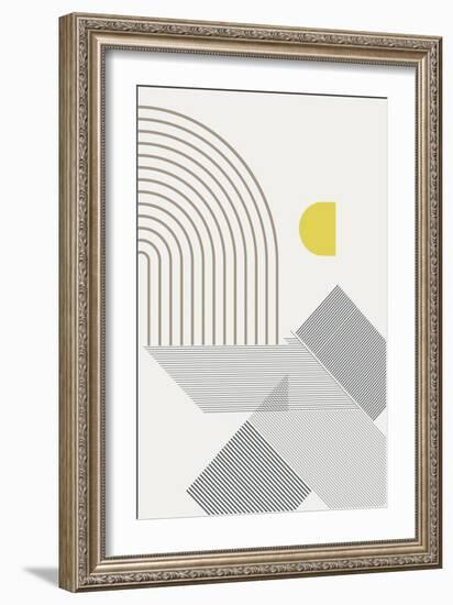 Mid Century Modern Cabana 1-Urban Epiphany-Framed Art Print