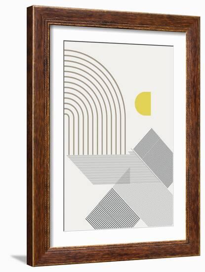 Mid Century Modern Cabana 1-Urban Epiphany-Framed Art Print