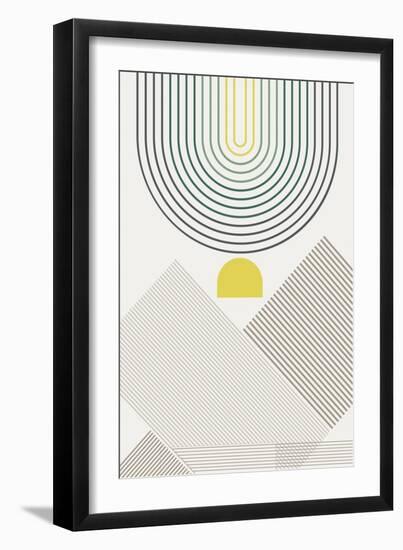 Mid Century Modern Cabana 2-Urban Epiphany-Framed Art Print