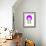 Mid Century Modern Purple Flower III-Anita Nilsson-Framed Art Print displayed on a wall