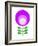 Mid Century Modern Purple Flower III-Anita Nilsson-Framed Art Print