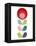 Mid Century Modern Red Flower I-Anita Nilsson-Framed Stretched Canvas